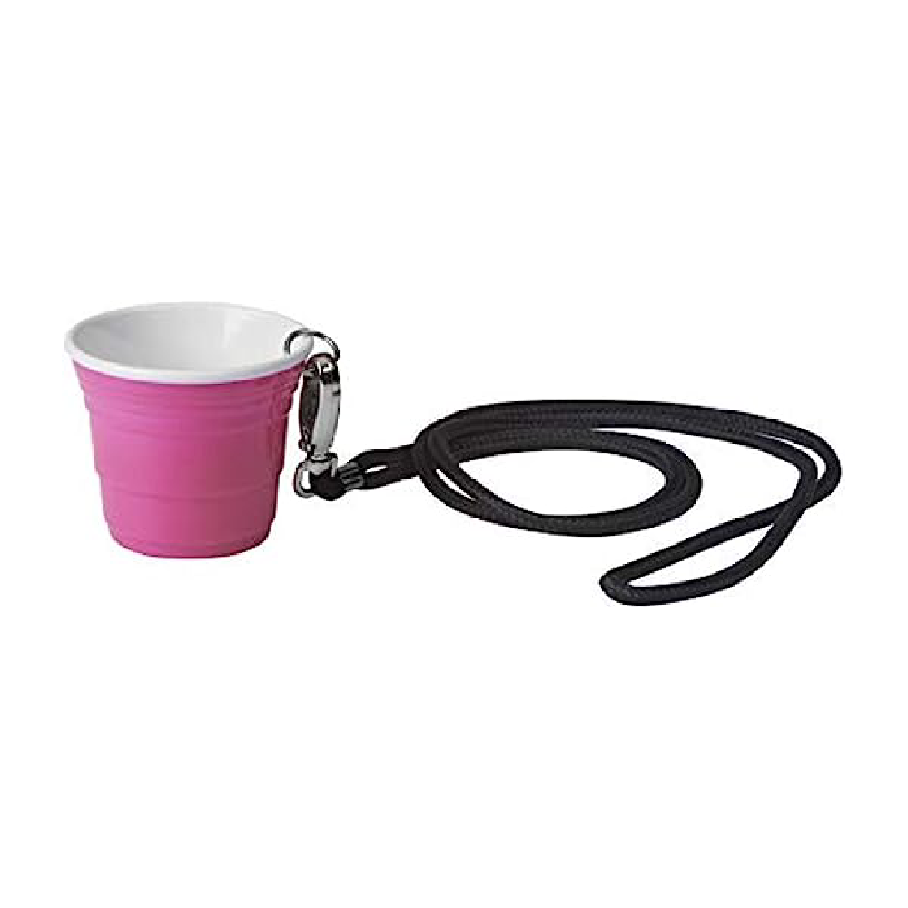 mikroskop begå Skat Pink Plastic Shot Cup with Lanyard | 2oz Pink Shot Cups – Redcupliving