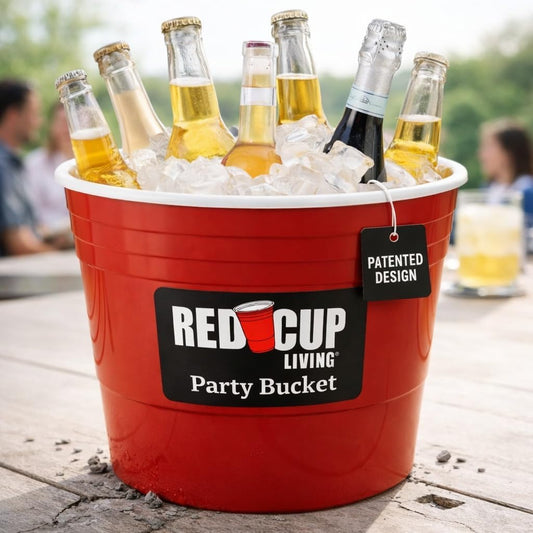 Reusable Red Party Ice Bucket