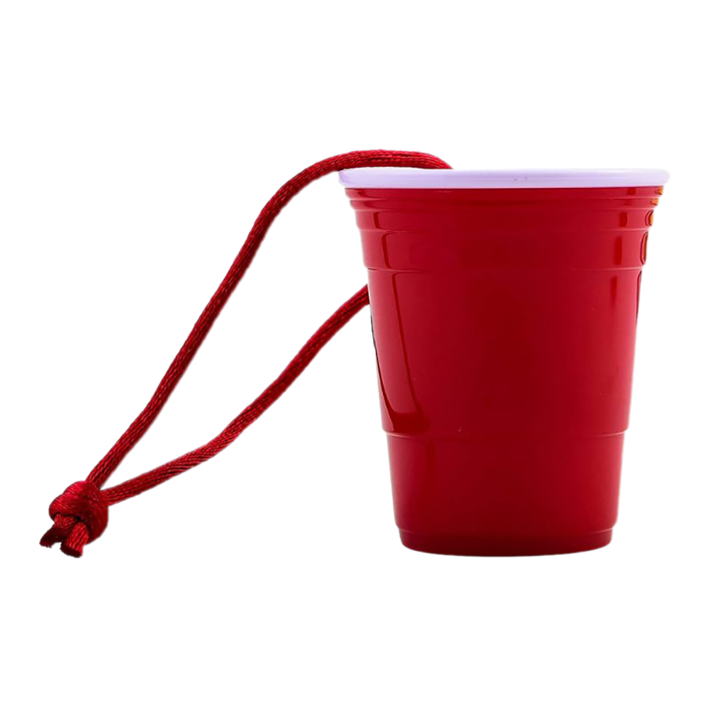 Red Solo Cup Party On Christmas Tree Ornament - OutdoorWood