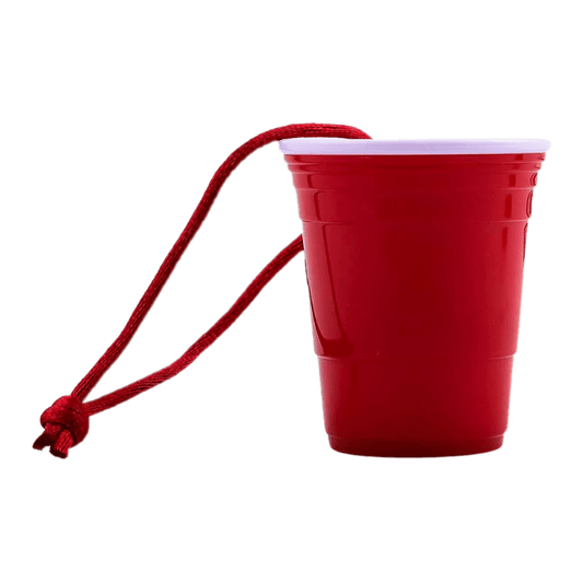 Miniature Beverage Red Plastic Cup Ornaments for Christmas Tree Living Room Dining Room Party Decoration