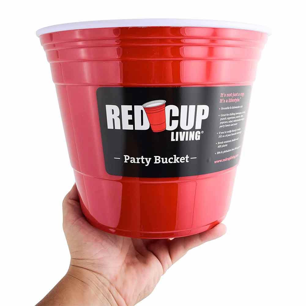 Plastic Cup full of ice outdoor