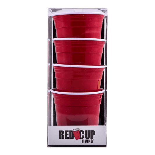 5oz reusable red party cups set of 4