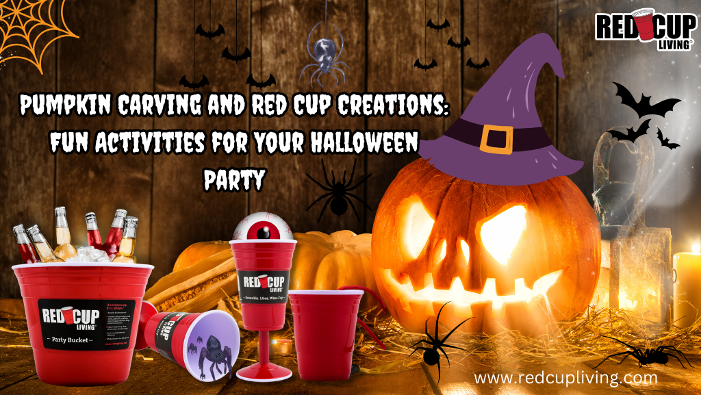 Pumpkin Carving and Red Cup Creations Fun Activities for Your Halloween Party