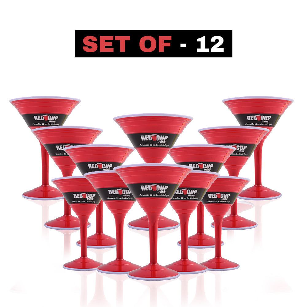 12oz Reusable Cocktail Cups  Red Cocktail Cups – Redcupliving