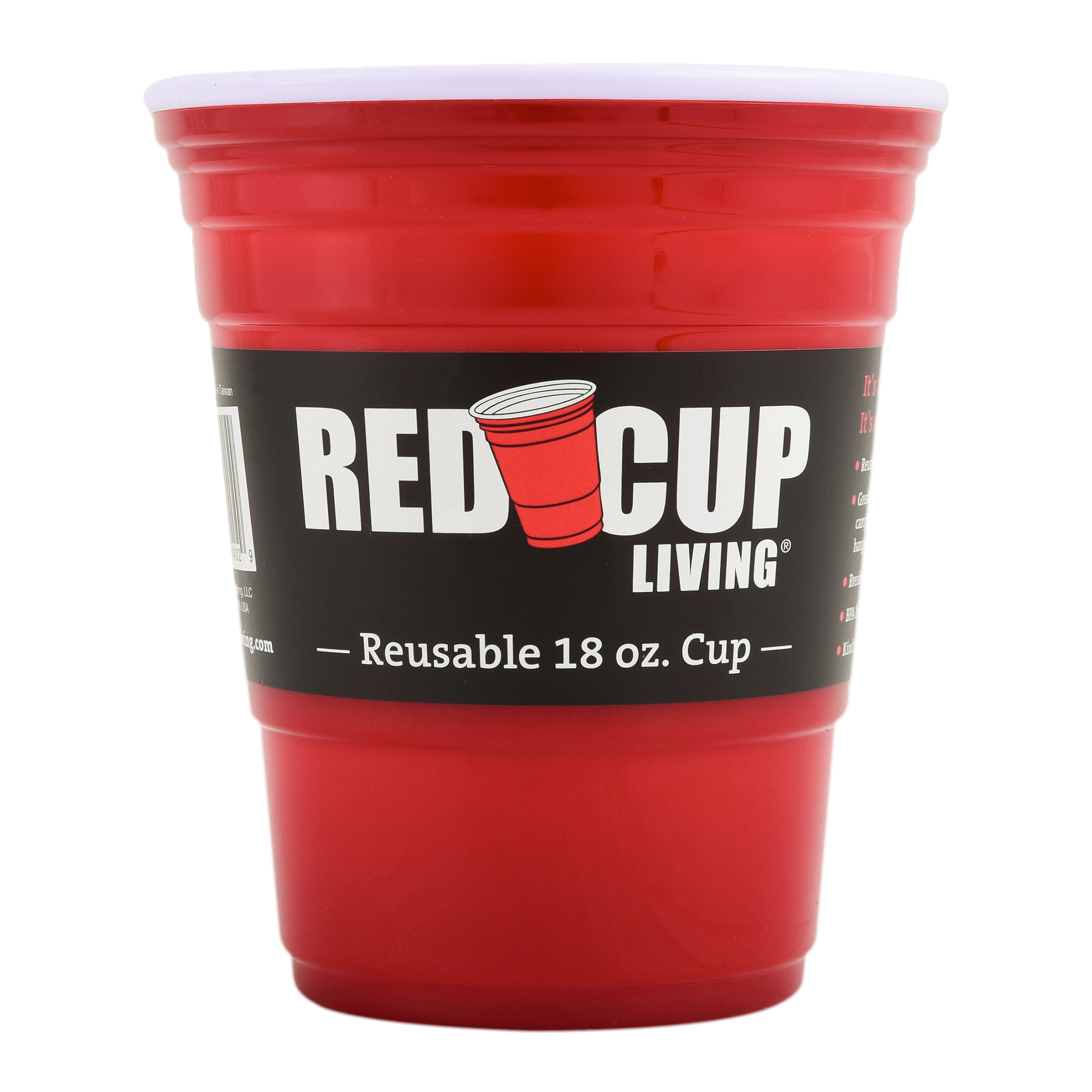 18oz Reusable Red Party Cup | Durable ABS plastic, BPA & phthalates free | Perfect for parties, camping & Outdoors