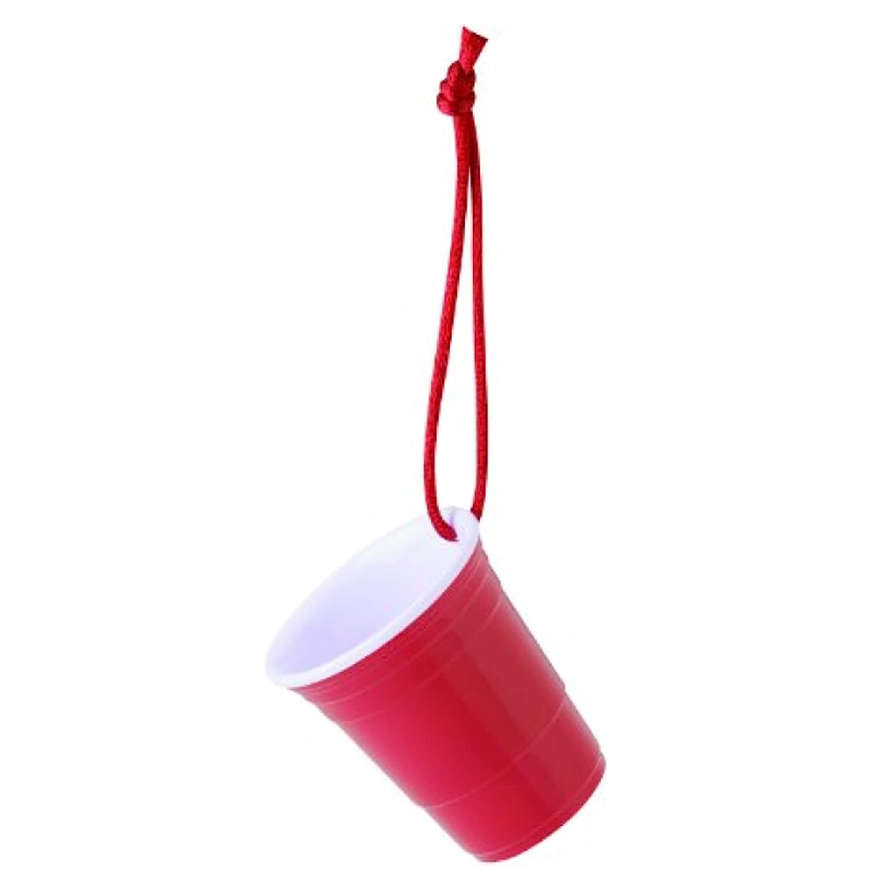 Custom Plastic Christmas Ornaments Cup with Straw 12 Oz