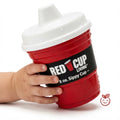 RedCupLiving 8oz BPA-Free Toddler Sippy Cup with Handle & Leak-Proof Lid