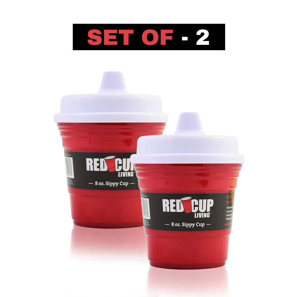 Reusable Red Sippy Cup | BPA Free & Eco-Friendly | Easy to Carry