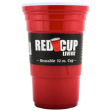 Reusable Red Party 32oz Cup | Strong, Unbreakable, Leakproof tumbler | Durable ABS plastic, BPA Free | Perfect for parties, camping & Outdoors