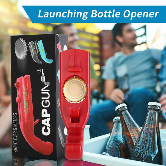 Cap Gun Beer Opener Drink Bottle Opener Launcher Shooter Game For Family Bar