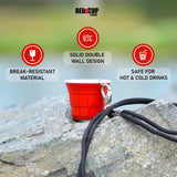 2Oz Reusable Red Party Shooter Cup | Unbreakable, BPA Free | Travel & Eco Friendly