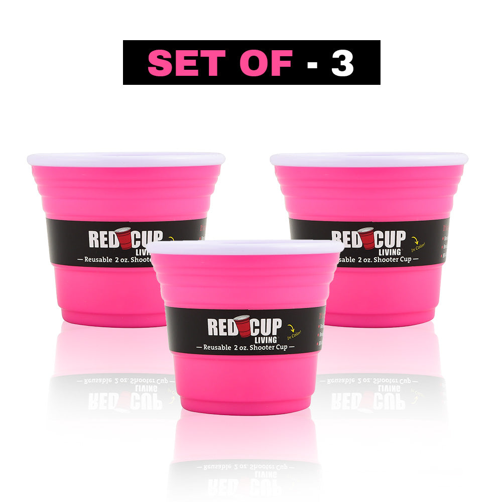 2 oz Shooter Cup Pink Set of 6 6180