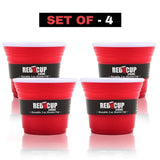 2Oz Reusable Red Party Shooter Cup | Unbreakable, BPA Free | Travel & Eco Friendly