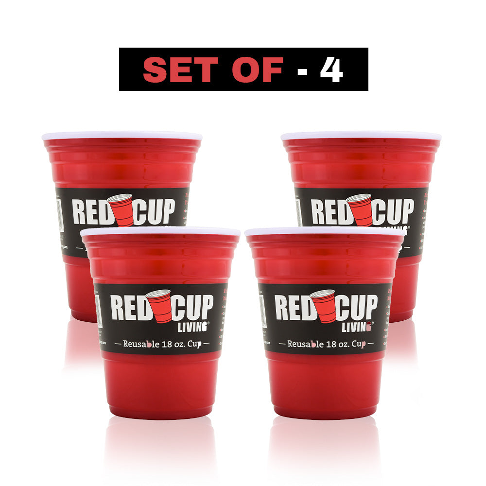 True Rojo, Set of 24, Red Party Cups