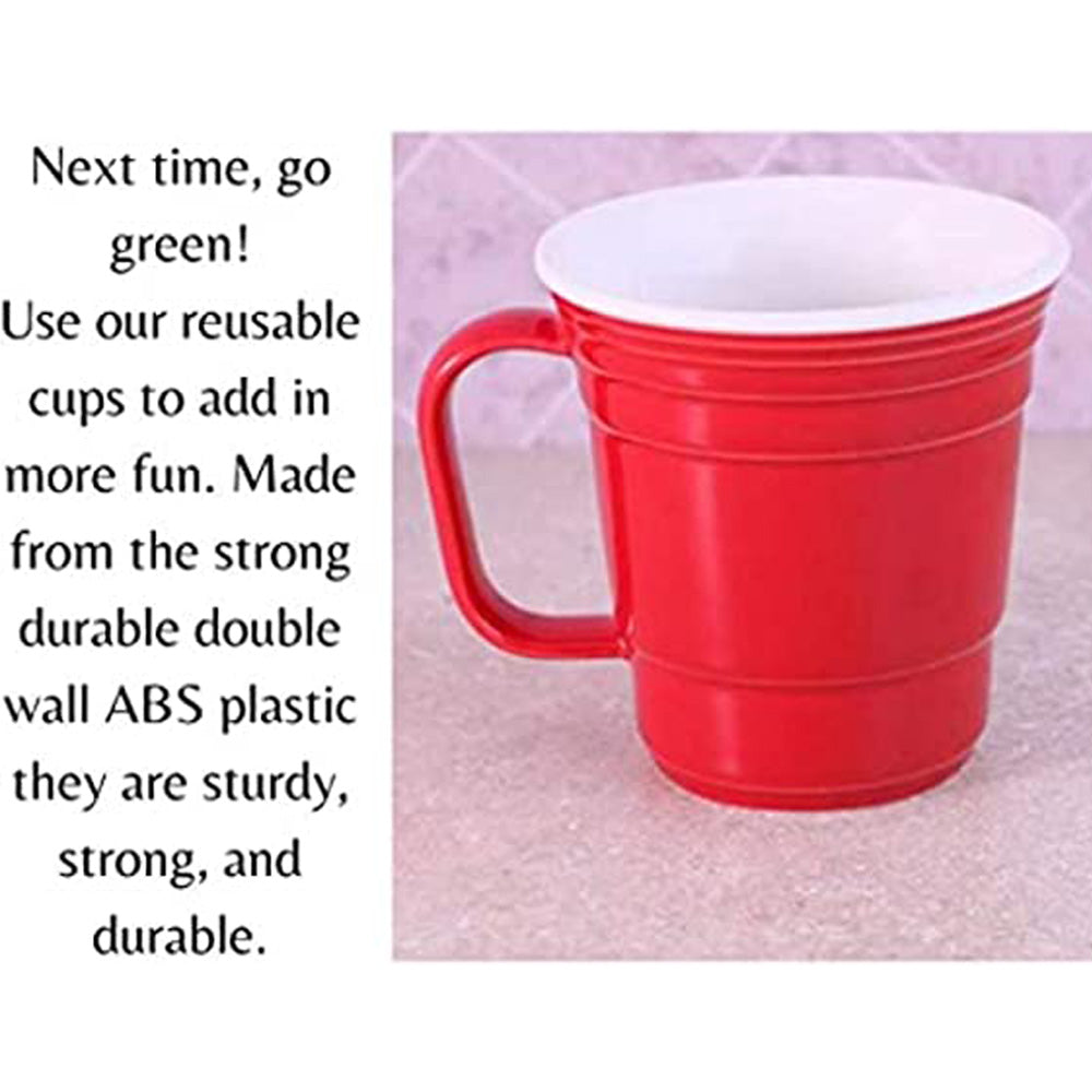 12oz Reusable Party Mugs | Unbreakable, BPA Free | Birthday Party, Camping, Travel Outdoors