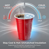 18oz Reusable Red Party Cup