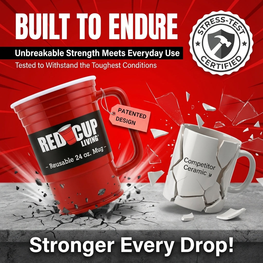 24oz Reusable Plastic Beer Mugs