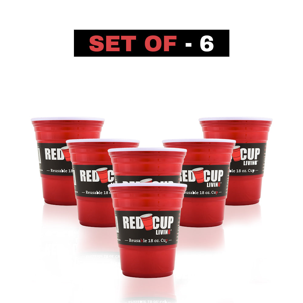 18oz Reusable Red Party Cup | Best Red Party Cups
