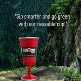 14oz Reusable Plastic Wine Cup | Durable & Unbreakable, BPA Free | Perfect for Parties, Camping & Outdoors
