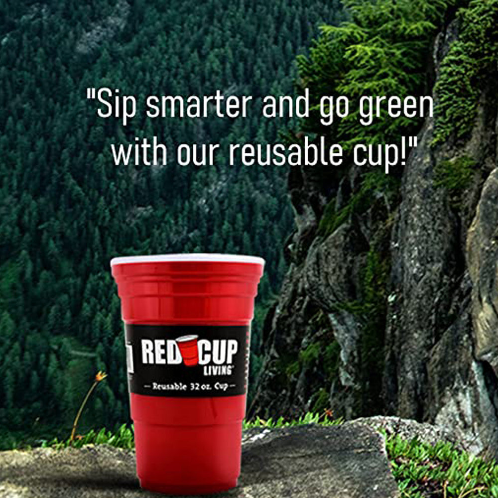 32oz Reusable Party Cup | Unbreakable & BPA Free | Perfect for Parties, Camping & Outdoors