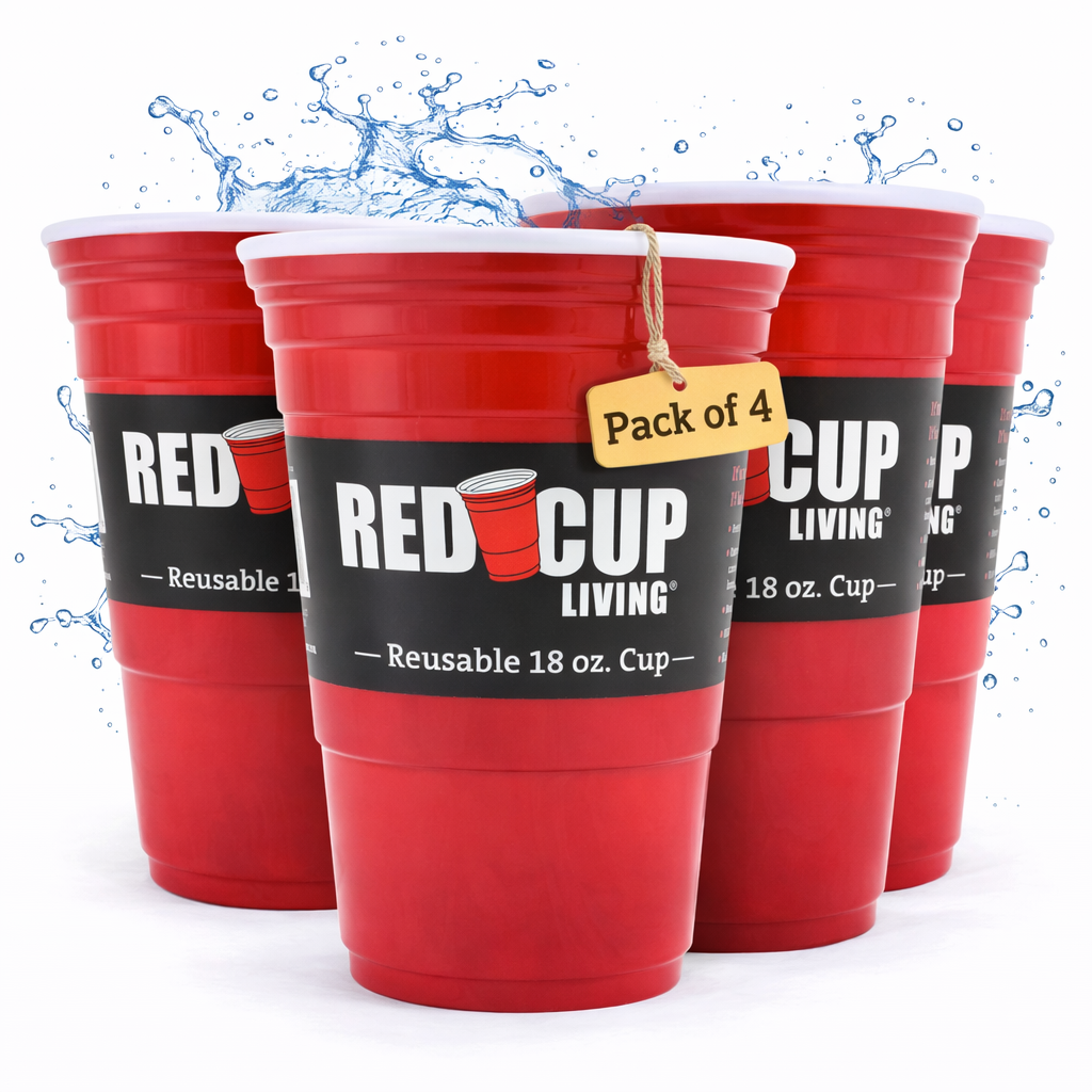 18oz Reusable Red Party Cup
