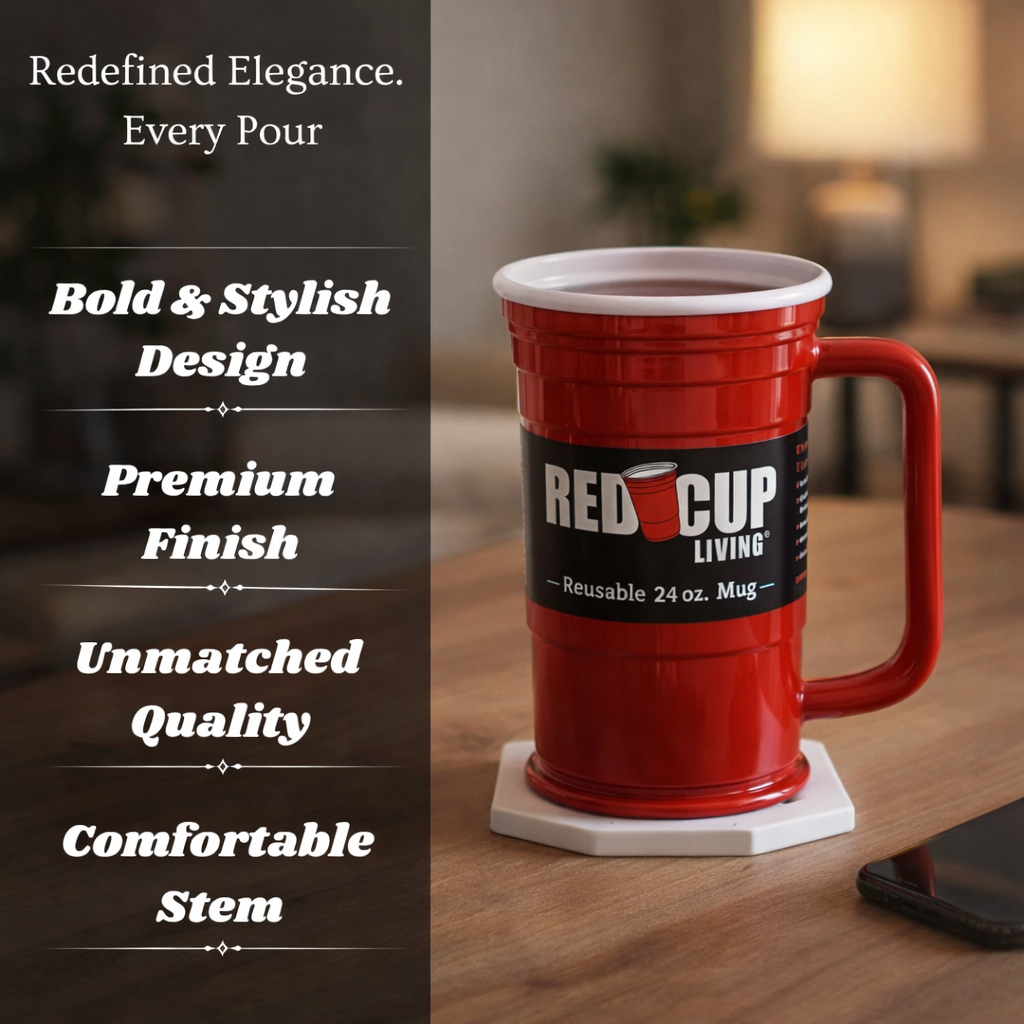 24oz Reusable Plastic Beer Mugs