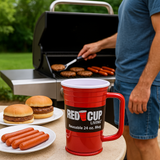24oz Reusable Plastic Beer Mugs