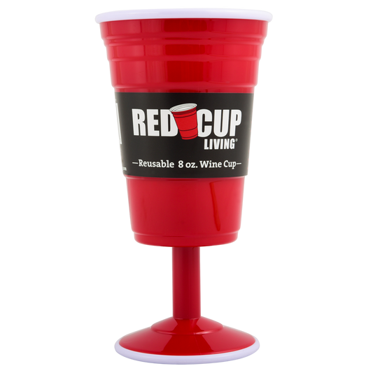 Reusable Plastic 8oz Wine Cup