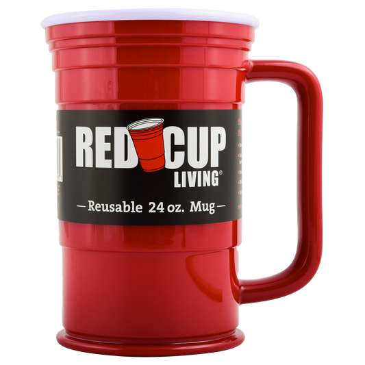 24oz Reusable Plastic Beer Mugs | Durable & Unbreakable, BPA Free | Perfect for Parties, Camping & Outdoors