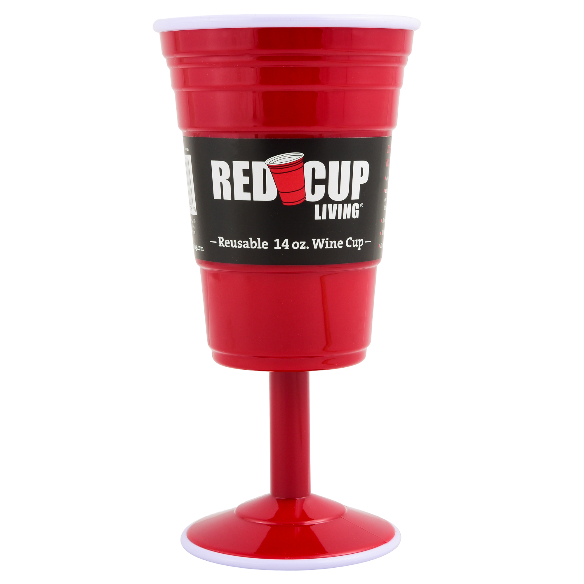 14oz Reusable Plastic Wine Cup | Durable & Unbreakable, BPA Free | Perfect for Parties, Camping & Outdoors