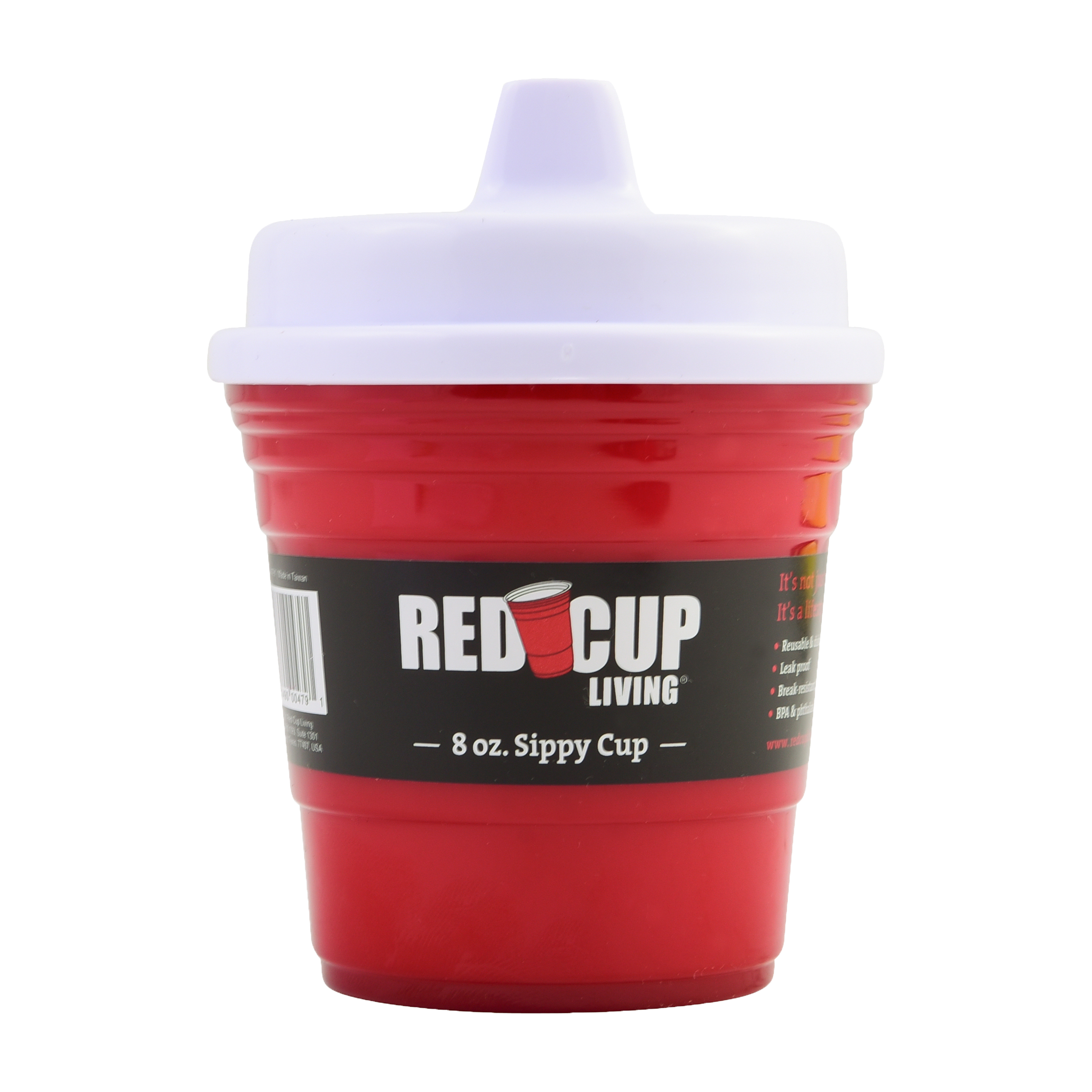 Red Cup Living 8oz Baby Trainer Sippy Cups – BPA-Free, Phthalate-Free, Leak-Proof & Durable Toddler Cups for Safe Travel & Home Use – Dishwasher Safe