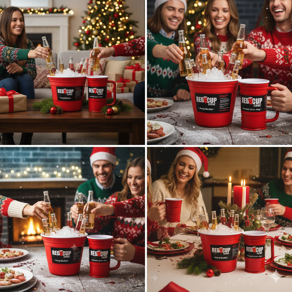 Brew & Bucket Holiday Pack | 2 Party Bucket & 12 Beer Mug