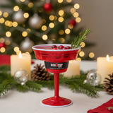 Reusable Plastic Red Margarita Party Cups | Durable ABS plastic, BPA and phthalates free | Perfect for Parties, Camping & Outdoors