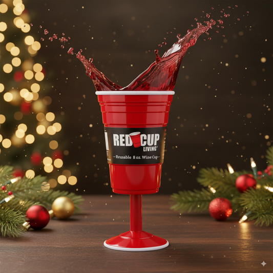 Reusable Plastic 8oz Wine Cup