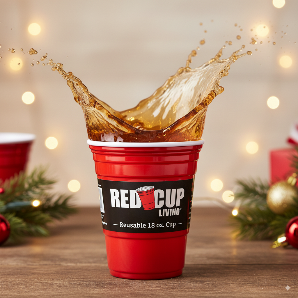 18oz Reusable Red Party Cup