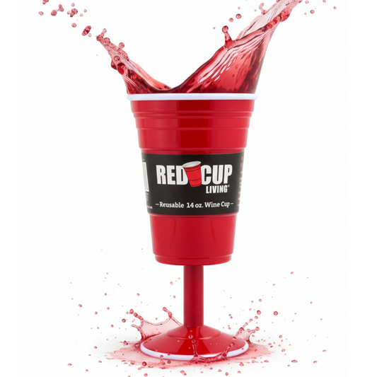14oz Reusable Plastic Wine Cup