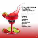 Reusable Plastic Red Margarita Party Cups | Durable ABS plastic, BPA and phthalates free | Perfect for Parties, Camping & Outdoors