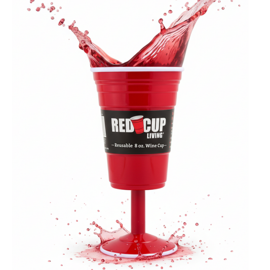 Reusable Plastic 8oz Wine Cup