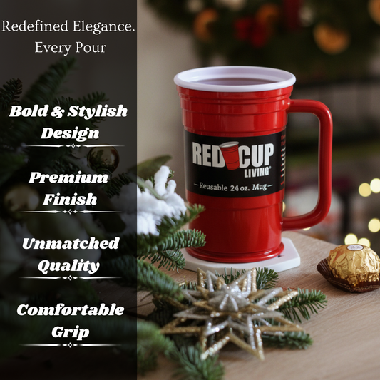 24oz Reusable Plastic Beer Mugs