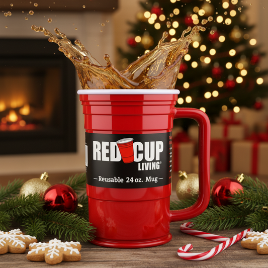 24oz Reusable Plastic Beer Mugs