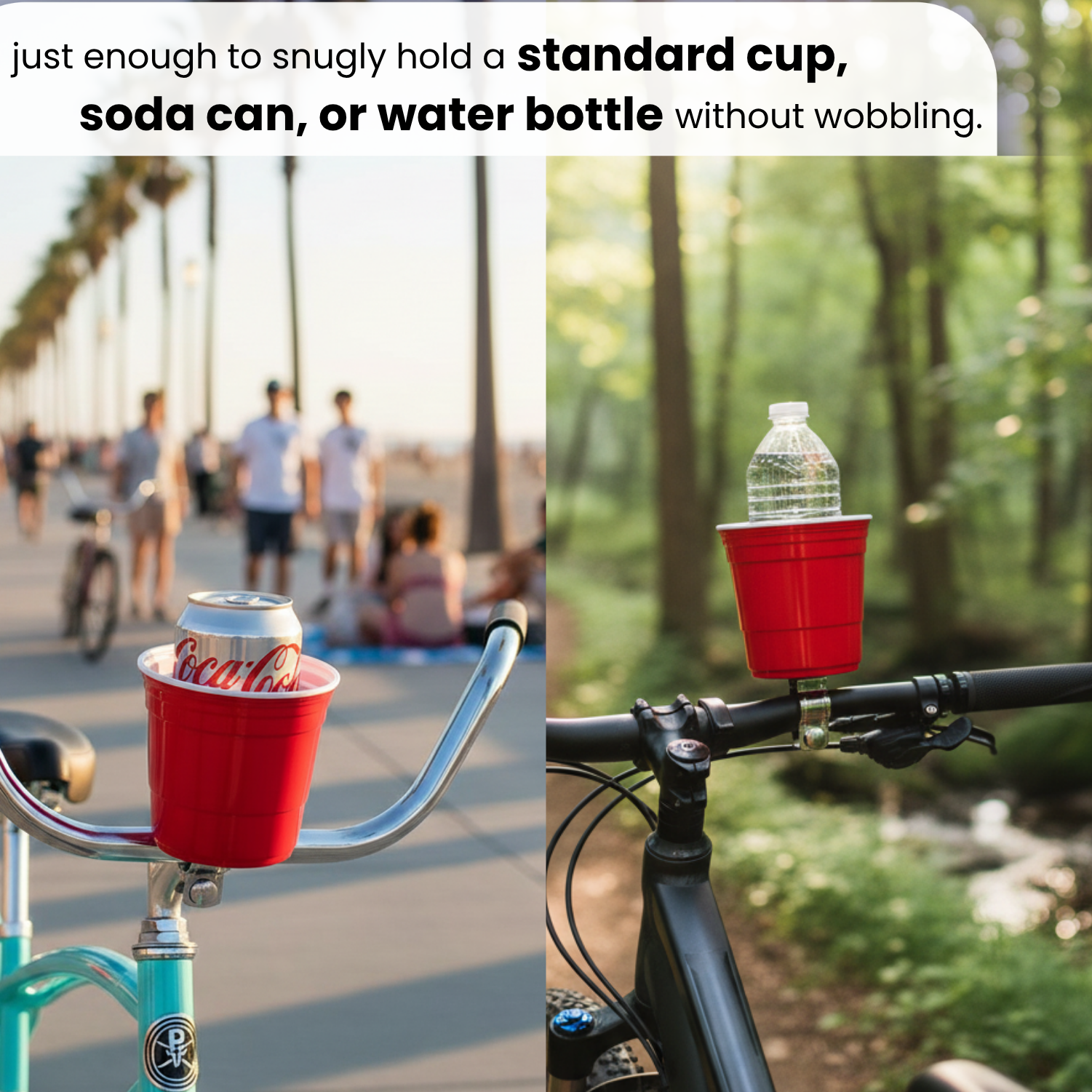 Strong Universal Fit Bike and Bicycle Cup Holder