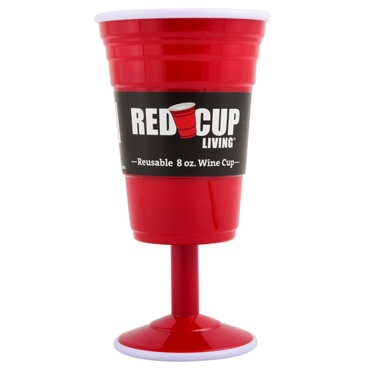 Reusable Plastic 8oz Wine Cup