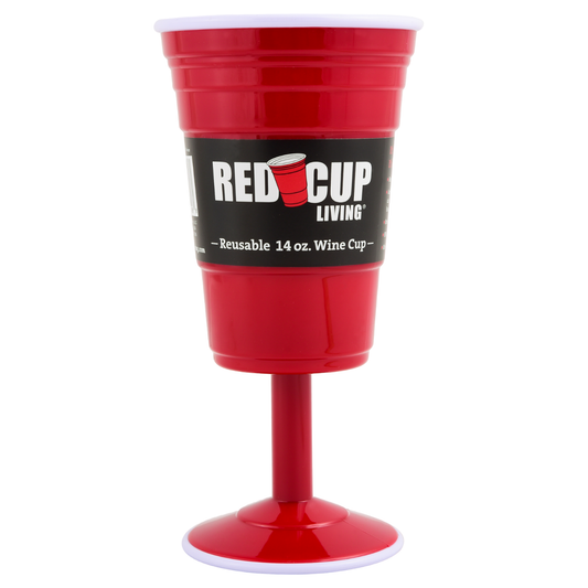 14oz Reusable Plastic Wine Cup