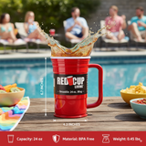 24oz Reusable Plastic Beer Mugs