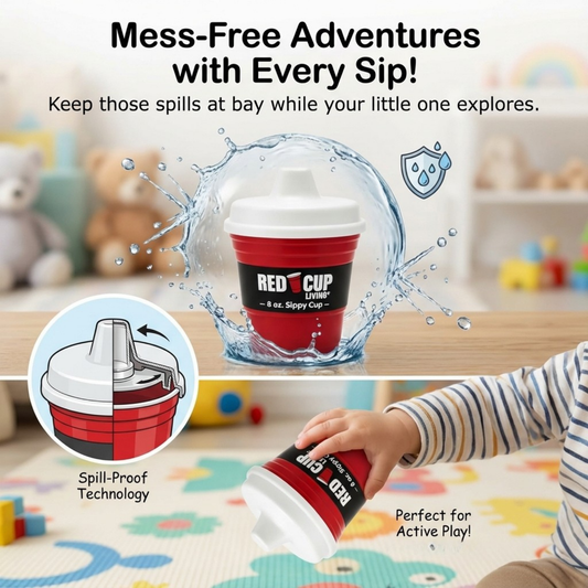 8oz Unbreakable Kids Sippy Cup - Premium Quality, Easy-to-Hold, Perfect for Tummy Time