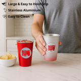 15 Oz Color Changing Cups ( Set of 4) , Unbreakable Easy to Clean, Stainless Aluminium