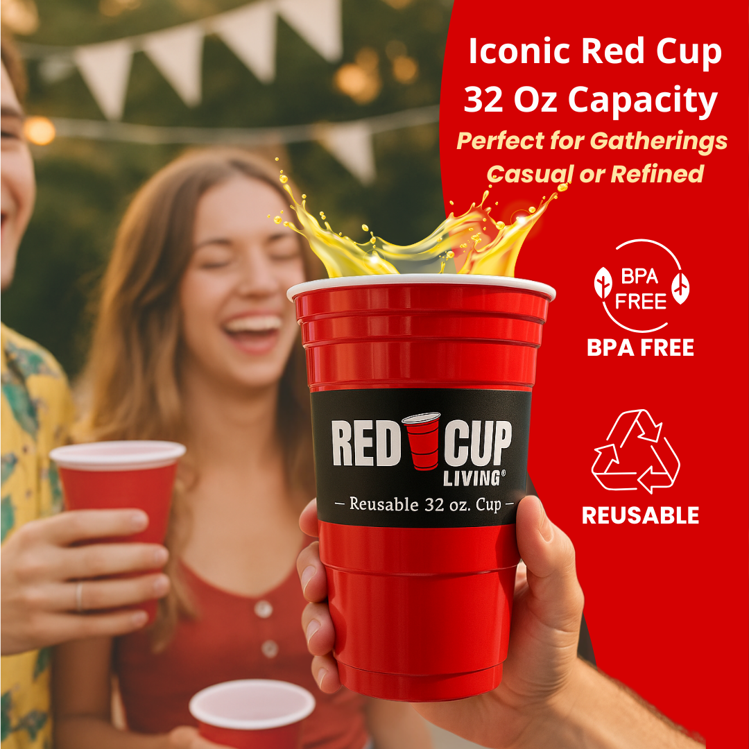 32oz Unbreakable & Reusable Cup For Parties