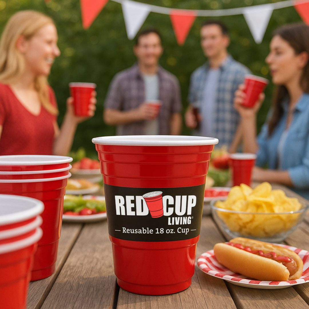 Reusable 18oz Cup For Party | Durable ABS plastic, BPA & phthalates free | Perfect for parties, camping & Outdoors