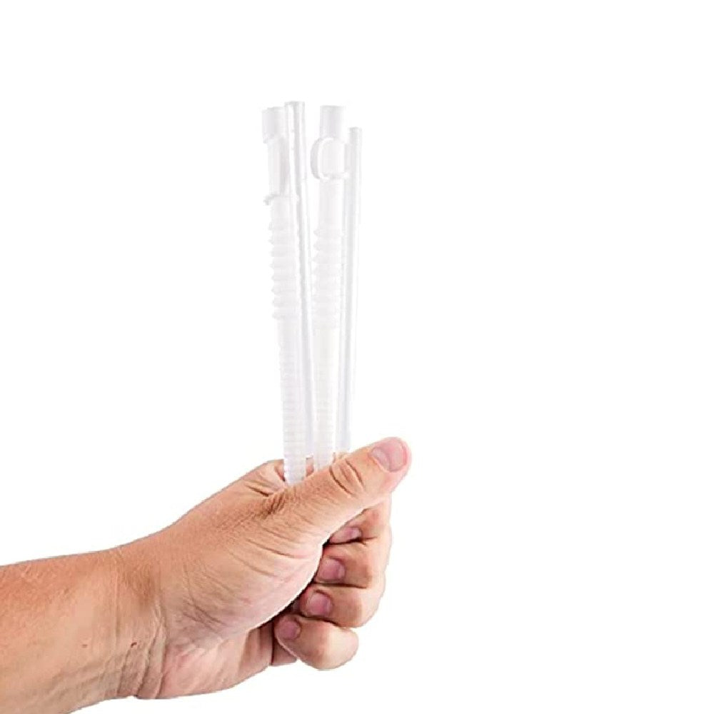 Reduce Reusable Straws Set of 4 - Hard Plastic Tritan Straws Fits Most 14-18 oz Drink Cups and Tumblers - Impact Resistant, BPA-Free, Dishwasher Safe