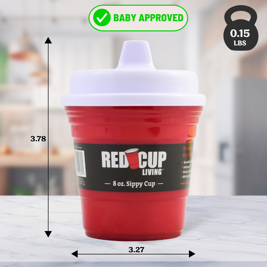 8oz Unbreakable Kids Sippy Cup - Premium Quality, Easy-to-Hold, Perfect for Tummy Time